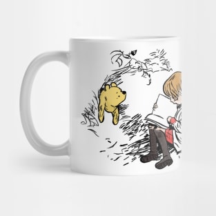 Vintage Winnie the Pooh and Christopher Robin Mug